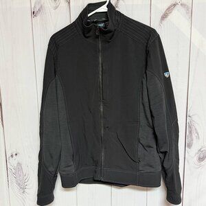 KÜHL Dfynce Soft Shell Jacket Men’s Medium Black Gray EUC Rare